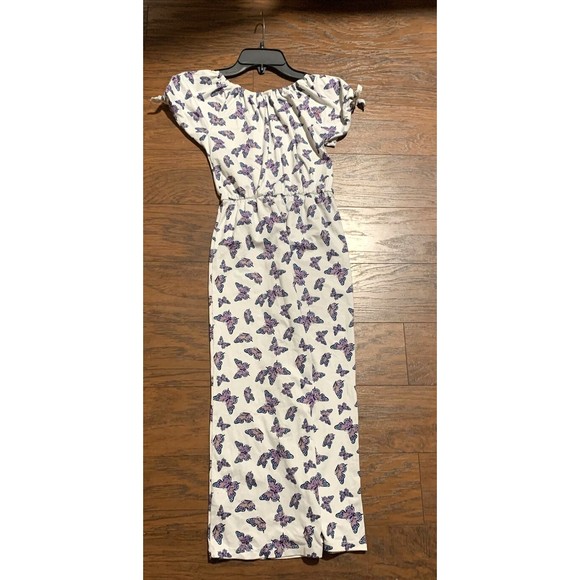 Romper Heart & Arrow White w/Butterflies Size M Pre-owned - Picture 7 of 8